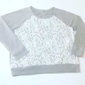 Apt 9 lace sweater Lg